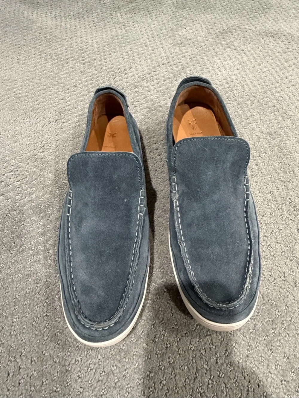 FRYE Men's Slip-On Suede Casual Shoes - Blue size 11